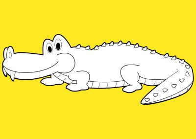 Coloriage de crocodile