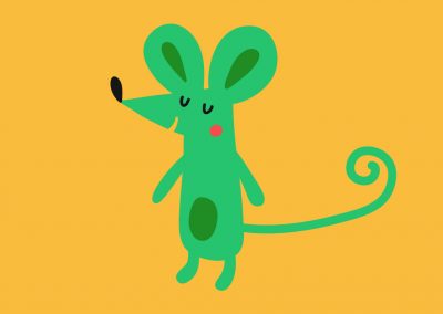 Une souris verte